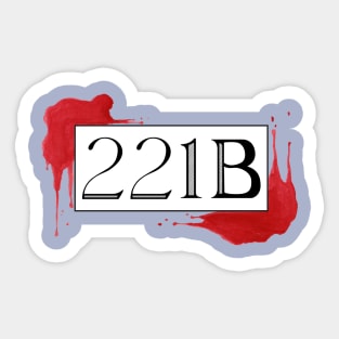 221 B Sticker